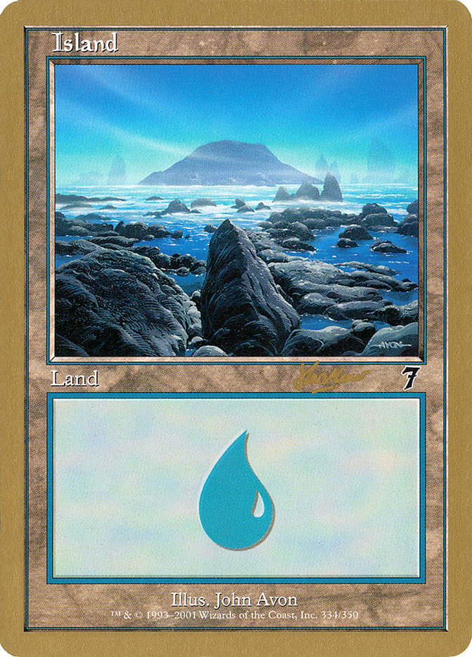 Island (shh334) (Sim Han How) [World Championship Decks 2002] | Card Merchant Takapuna