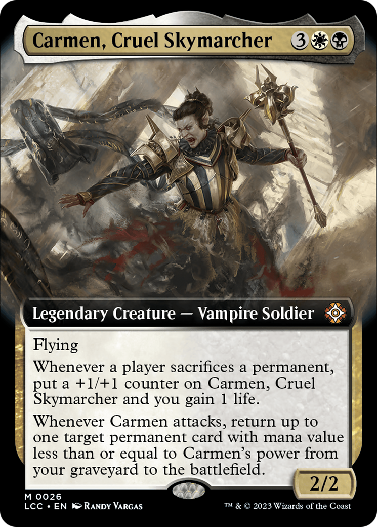 Carmen, Cruel Skymarcher (Extended Art) [The Lost Caverns of Ixalan Commander] | Card Merchant Takapuna
