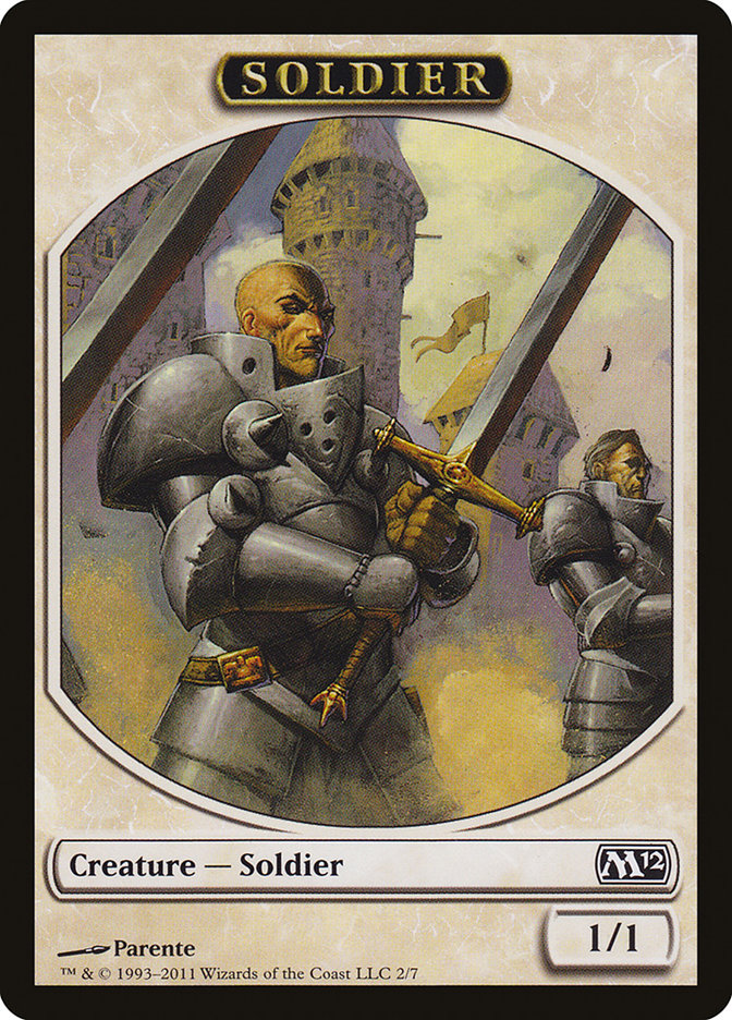 Soldier Token [Magic 2012 Tokens] | Card Merchant Takapuna