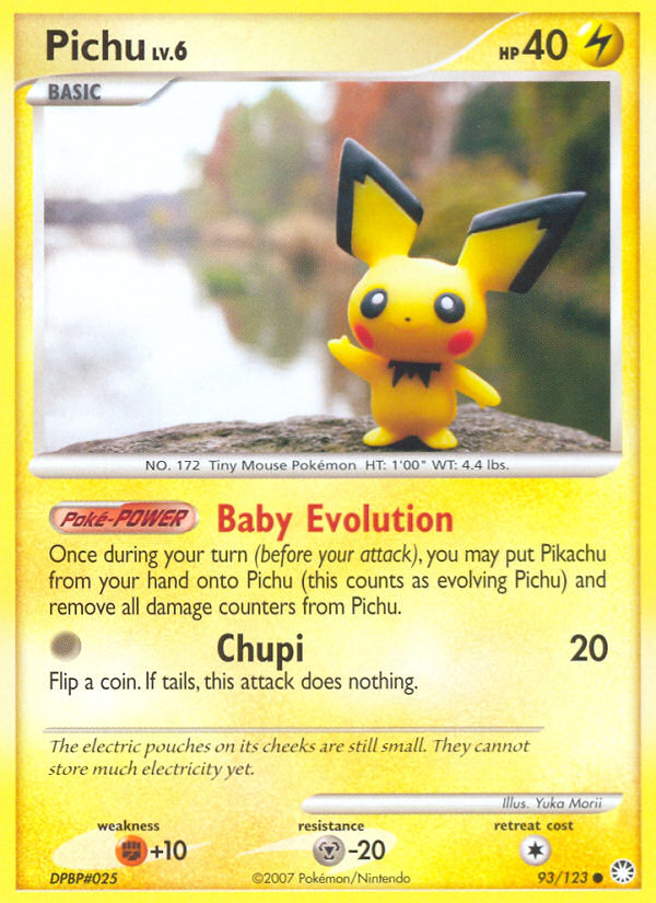 Pichu (93/123) [Diamond & Pearl: Mysterious Treasures] | Card Merchant Takapuna