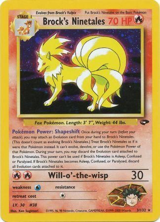 Brock's Ninetales (3/132) [Gym Challenge Unlimited] | Card Merchant Takapuna