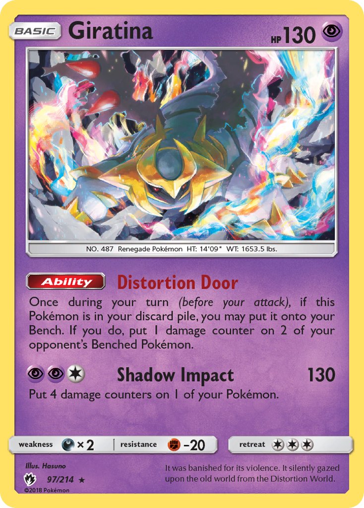 Giratina (97/214) (Theme Deck Exclusive) [Sun & Moon: Lost Thunder] | Card Merchant Takapuna