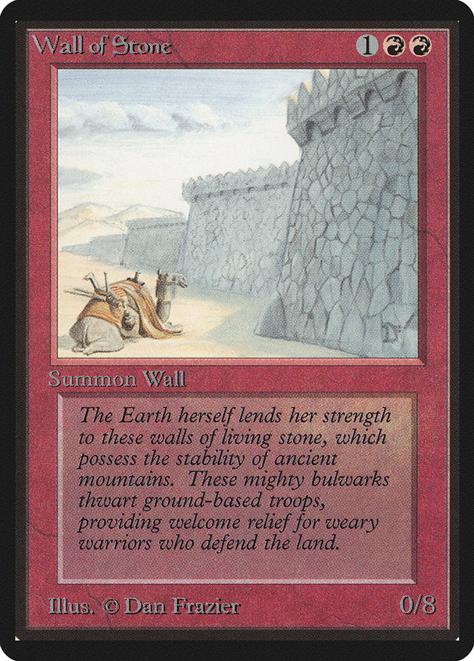 Wall of Stone [Beta Edition] | Card Merchant Takapuna