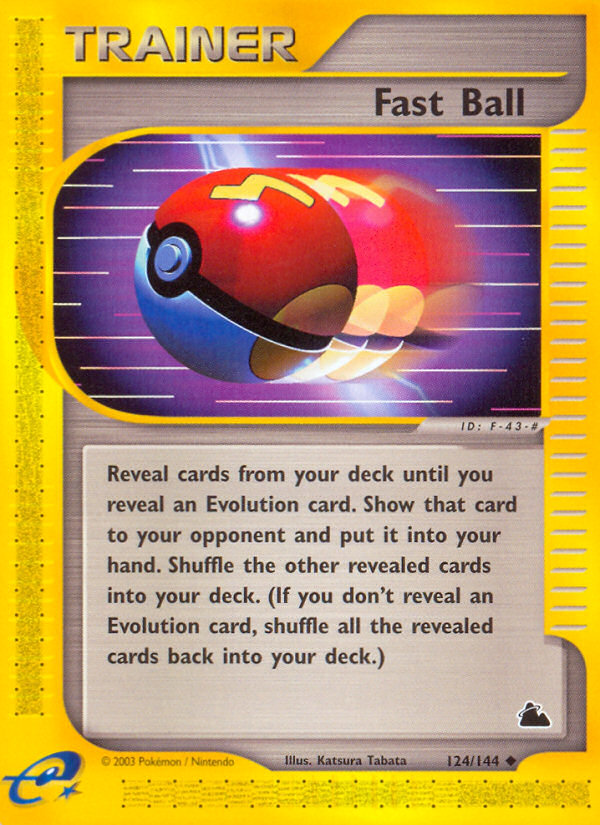 Fast Ball (124/144) [Skyridge] | Card Merchant Takapuna