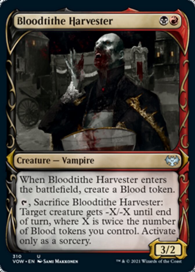 Bloodtithe Harvester (Showcase Fang Frame) [Innistrad: Crimson Vow] | Card Merchant Takapuna