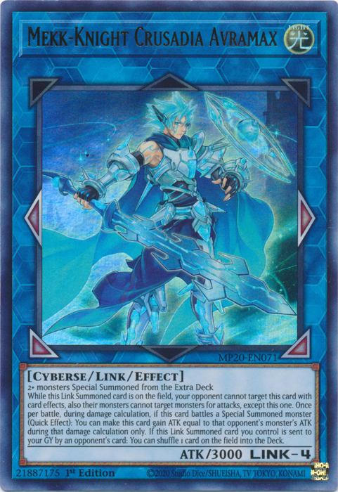 Mekk-Knight Crusadia Avramax [MP20-EN071] Ultra Rare | Card Merchant Takapuna