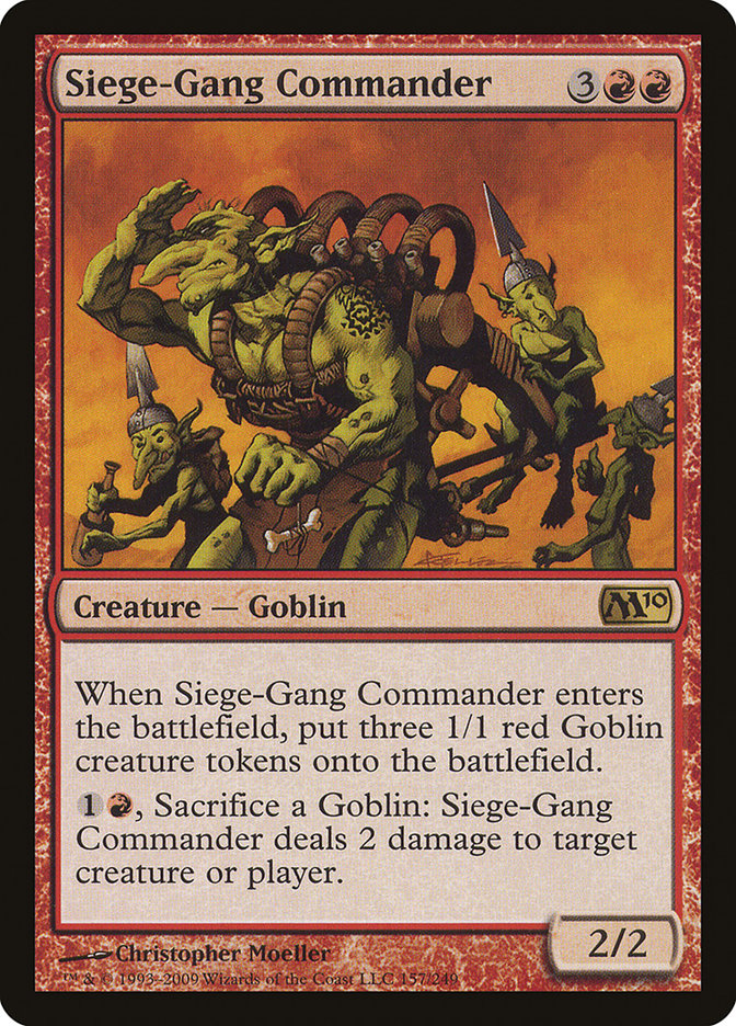 Siege-Gang Commander [Magic 2010] | Card Merchant Takapuna