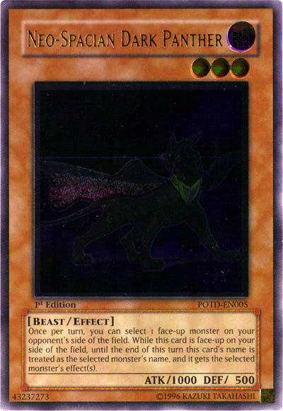 Neo-Spacian Dark Panther [POTD-EN005] Ultimate Rare | Card Merchant Takapuna