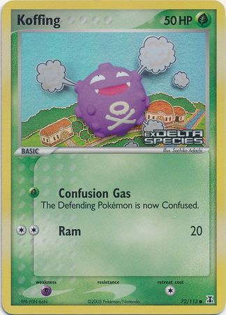 Koffing (72/113) (Stamped) [EX: Delta Species] | Card Merchant Takapuna