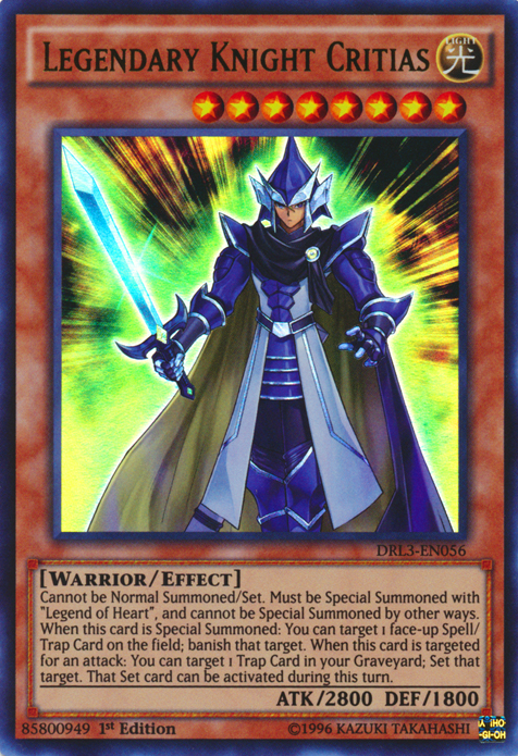 Legendary Knight Critias [DRL3-EN056] Ultra Rare | Card Merchant Takapuna