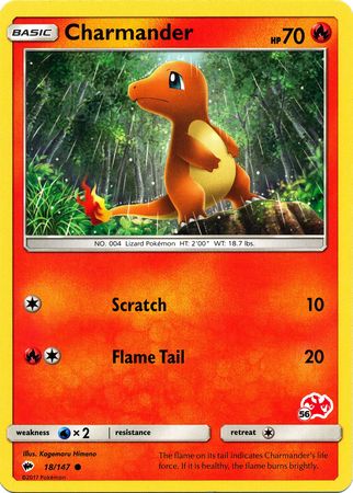 Charmander (18/147) (Charizard Stamp #56) [Battle Academy 2020] | Card Merchant Takapuna