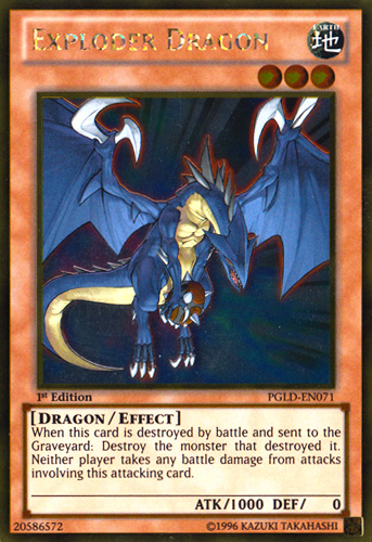 Exploder Dragon [PGLD-EN071] Gold Rare | Card Merchant Takapuna