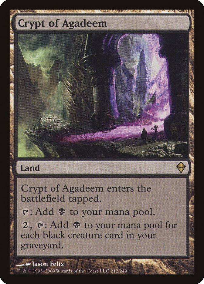 Crypt of Agadeem [Zendikar] | Card Merchant Takapuna