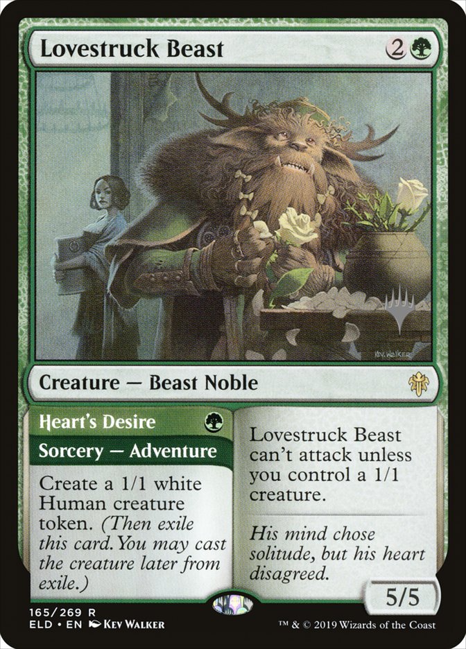 Lovestruck Beast // Heart's Desire (Promo Pack) [Throne of Eldraine Promos] | Card Merchant Takapuna