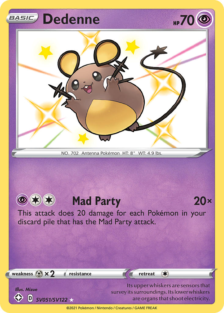 Dedenne (SV051/SV122) [Sword & Shield: Shining Fates] | Card Merchant Takapuna