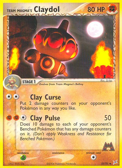 Team Magma's Claydol (33/95) [EX: Team Magma vs Team Aqua] | Card Merchant Takapuna