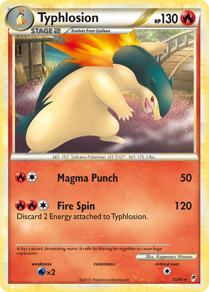 Typhlosion (35/95) [HeartGold & SoulSilver: Call of Legends] | Card Merchant Takapuna