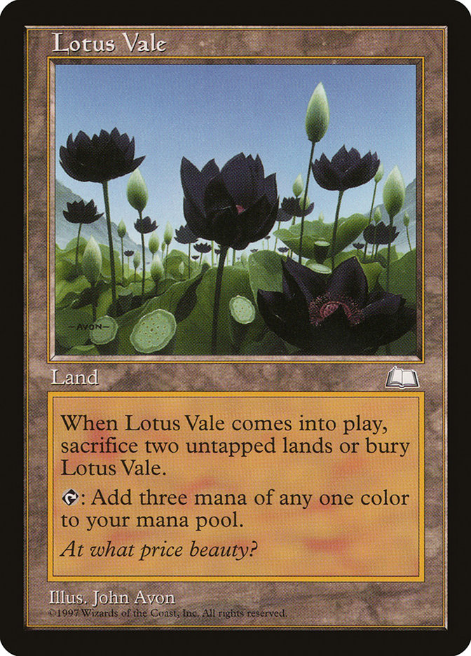 Lotus Vale [Weatherlight] | Card Merchant Takapuna