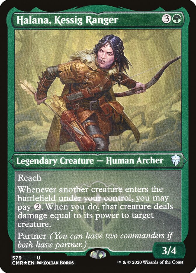 Halana, Kessig Ranger (Foil Etched) [Commander Legends] | Card Merchant Takapuna