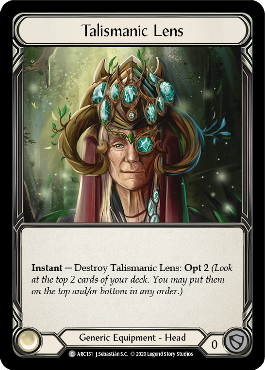 Talismanic Lens [U-ARC151] (Arcane Rising Unlimited)  Unlimited Rainbow Foil | Card Merchant Takapuna