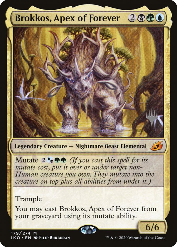 Brokkos, Apex of Forever (Promo Pack) [Ikoria: Lair of Behemoths Promos] | Card Merchant Takapuna