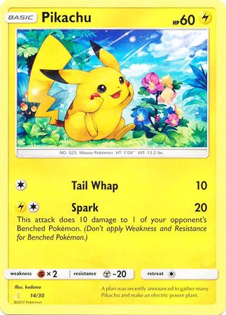 Pikachu (14/30) [Sun & Moon: Trainer Kit - Alolan Raichu] | Card Merchant Takapuna