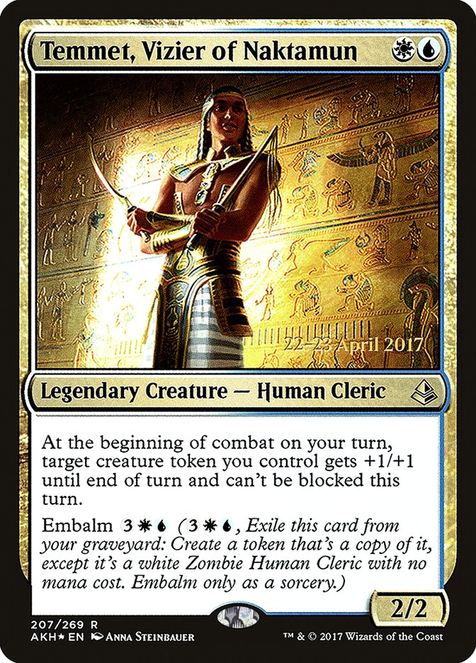 Temmet, Vizier of Naktamun [Amonkhet Prerelease Promos] | Card Merchant Takapuna