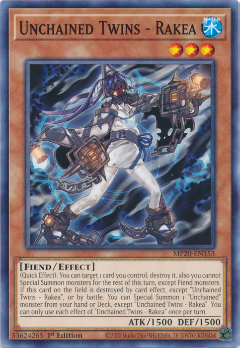 Unchained Twins - Rakea [MP20-EN153] Common | Card Merchant Takapuna