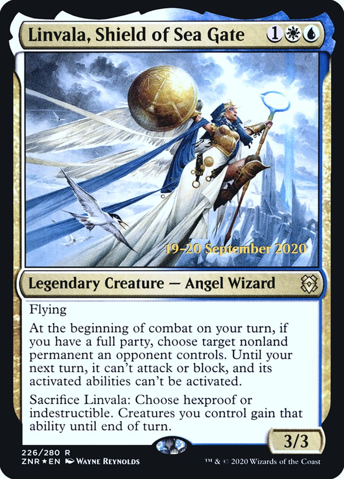 Linvala, Shield of Sea Gate [Zendikar Rising Prerelease Promos] | Card Merchant Takapuna