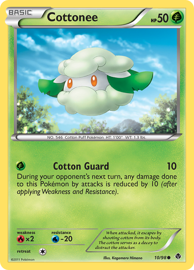 Cottonee (10/98) [Black & White: Emerging Powers] | Card Merchant Takapuna