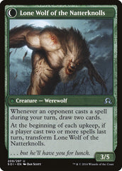 Hermit of the Natterknolls // Lone Wolf of the Natterknolls [Shadows over Innistrad] | Card Merchant Takapuna