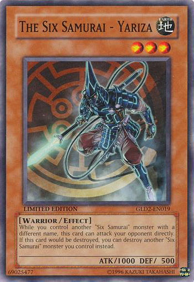 The Six Samurai - Yariza [GLD2-EN019] Common | Card Merchant Takapuna