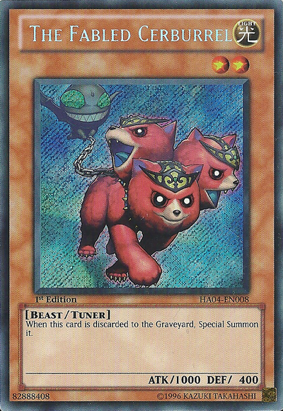 The Fabled Cerburrel [HA04-EN008] Secret Rare | Card Merchant Takapuna