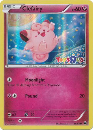 Clefairy (50/83) (Toys R Us Promo) [XY: Generations] | Card Merchant Takapuna