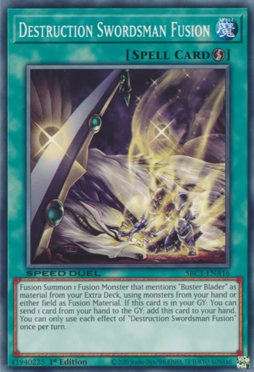 Destruction Swordsman Fusion [SBC1-ENA16] Common | Card Merchant Takapuna