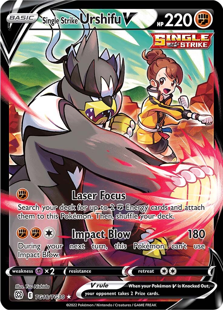 Single Strike Urshifu V (TG18/TG30) [Sword & Shield: Brilliant Stars] | Card Merchant Takapuna