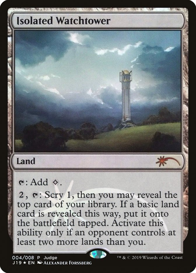 Isolated Watchtower [Judge Gift Cards 2019] | Card Merchant Takapuna