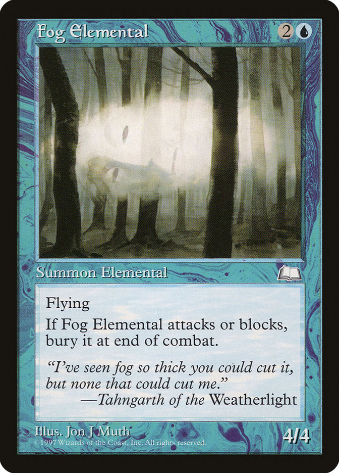 Fog Elemental [Weatherlight] | Card Merchant Takapuna