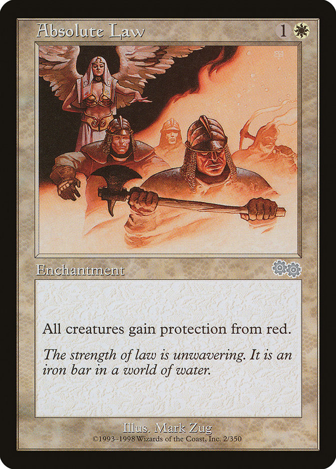 Absolute Law [Urza's Saga] | Card Merchant Takapuna