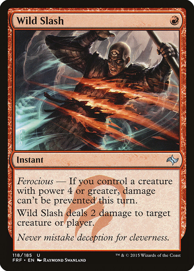 Wild Slash [Fate Reforged] | Card Merchant Takapuna