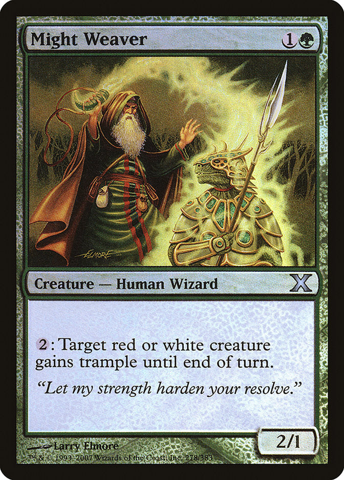 Might Weaver (Premium Foil) [Tenth Edition] | Card Merchant Takapuna