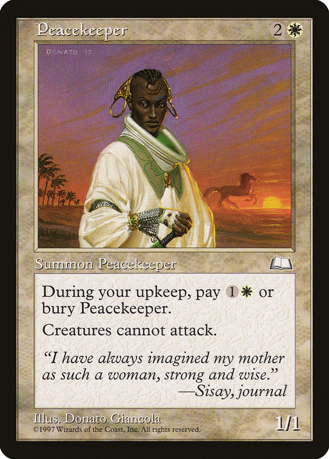 Peacekeeper [Weatherlight] | Card Merchant Takapuna