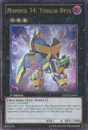 Number 34: Terror-Byte [GENF-EN041] Ultimate Rare | Card Merchant Takapuna