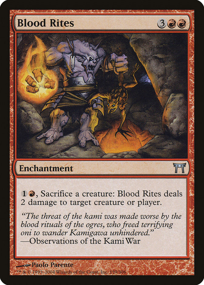 Blood Rites [Champions of Kamigawa] | Card Merchant Takapuna