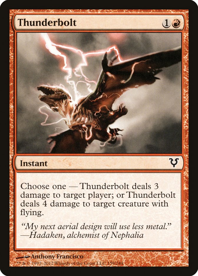 Thunderbolt [Avacyn Restored] | Card Merchant Takapuna