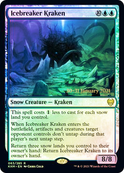 Icebreaker Kraken [Kaldheim Prerelease Promos] | Card Merchant Takapuna