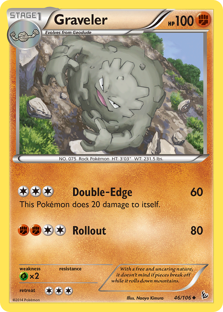 Graveler (46/106) [XY: Flashfire] | Card Merchant Takapuna