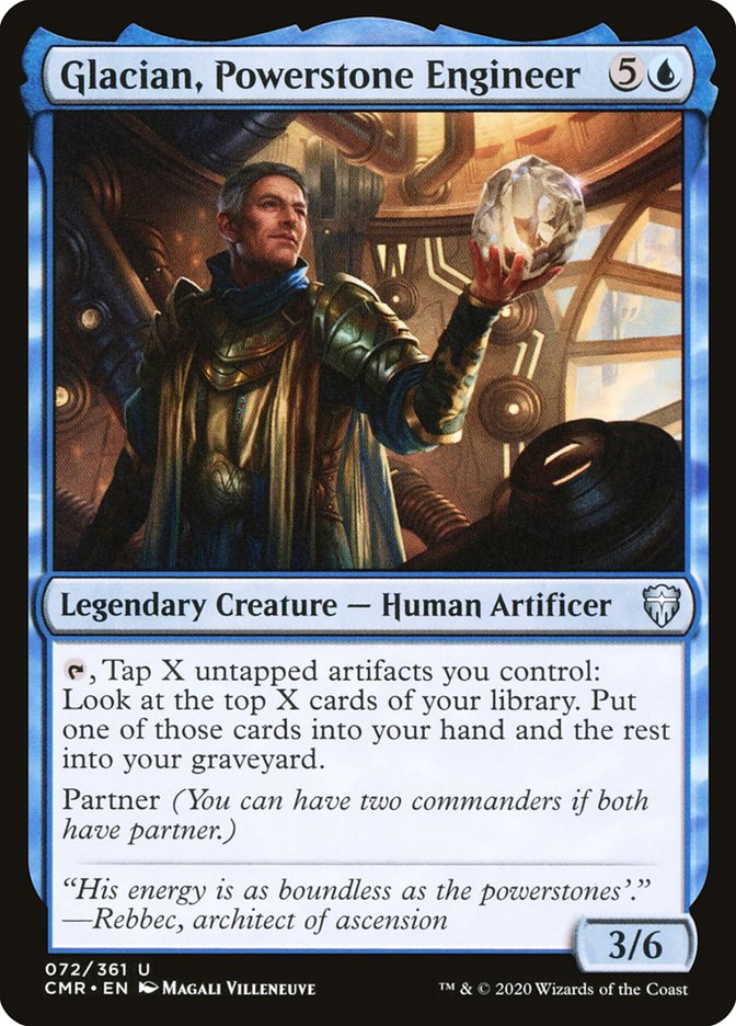 Glacian, Powerstone Engineer [Commander Legends] | Card Merchant Takapuna