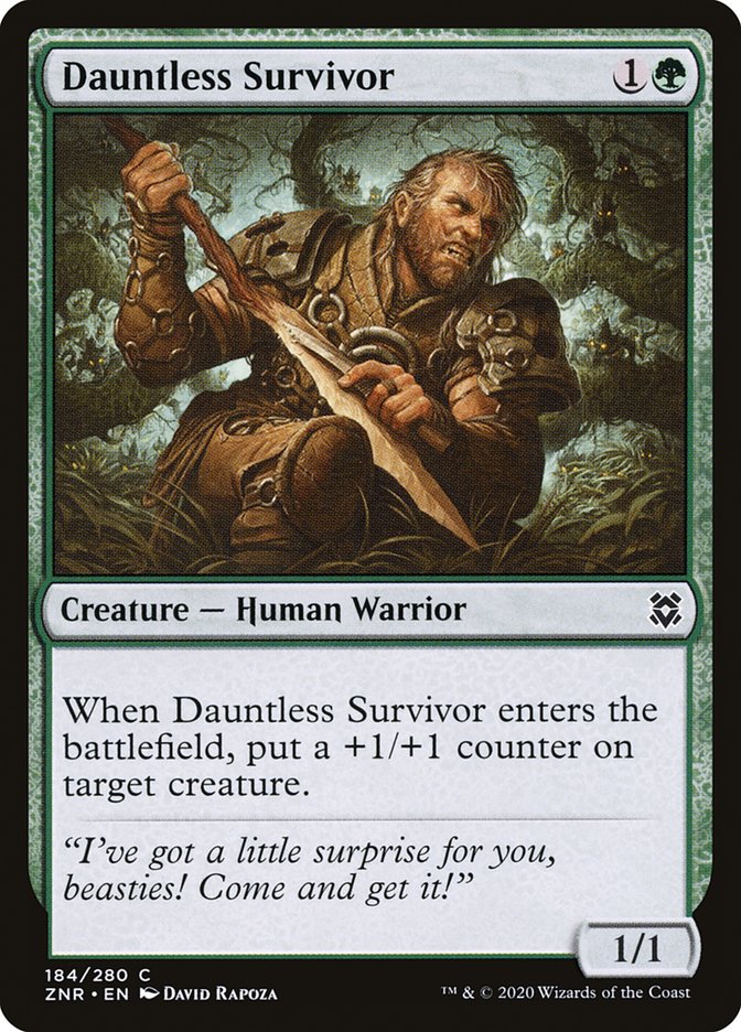 Dauntless Survivor [Zendikar Rising] | Card Merchant Takapuna