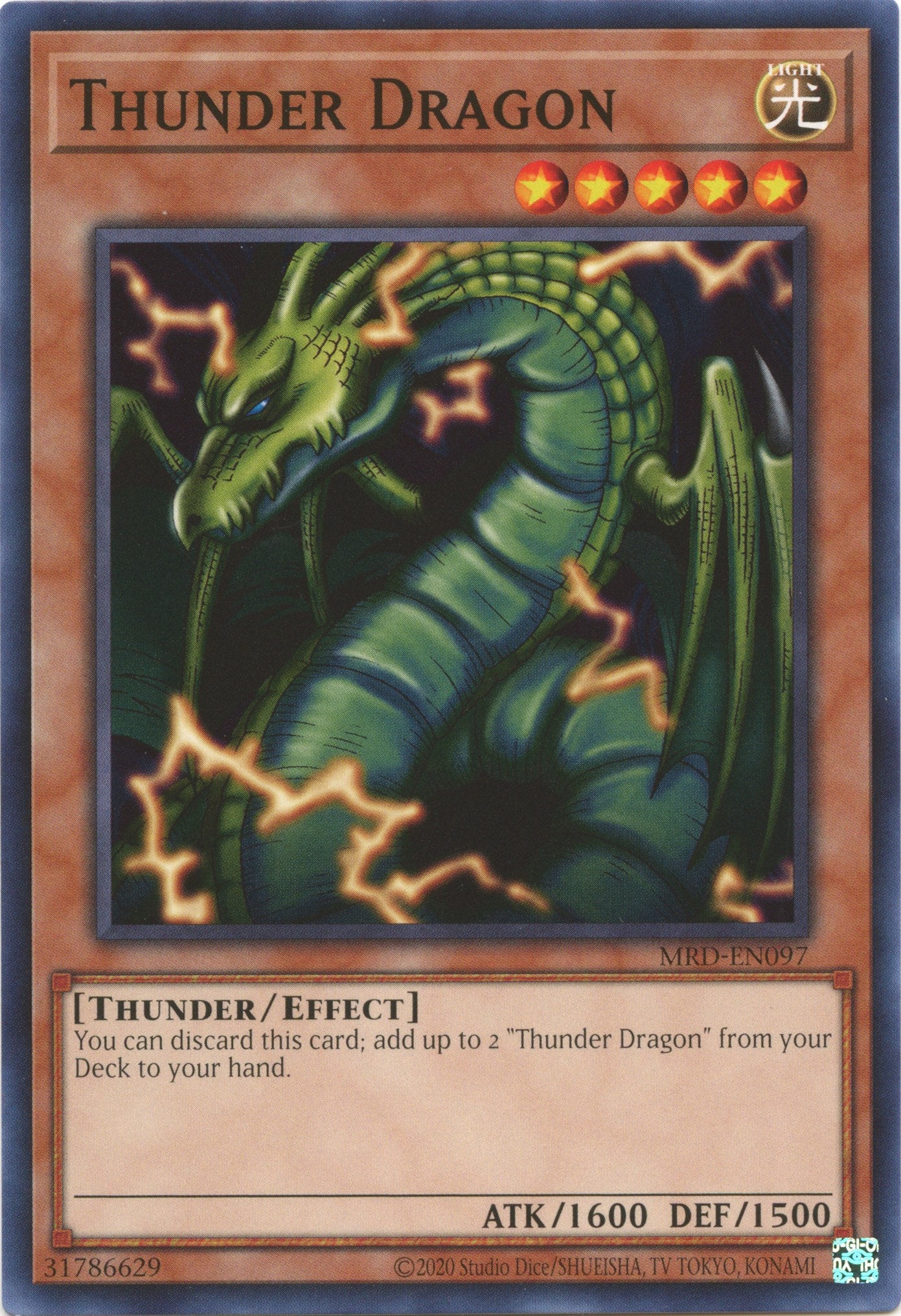 Thunder Dragon (25th Anniversary) [MRD-EN097] Common | Card Merchant Takapuna